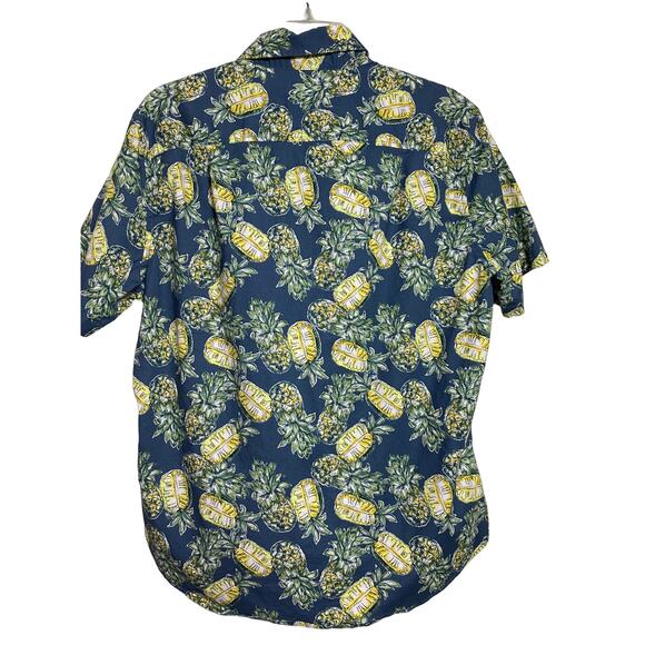 Goodfellow Short Sleeve‎ Button Down Pineapple Hawaiian Shirt L (2588) - Picture 3 of 6